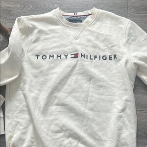 Tommy Hilfiger White Crewneck Sweater